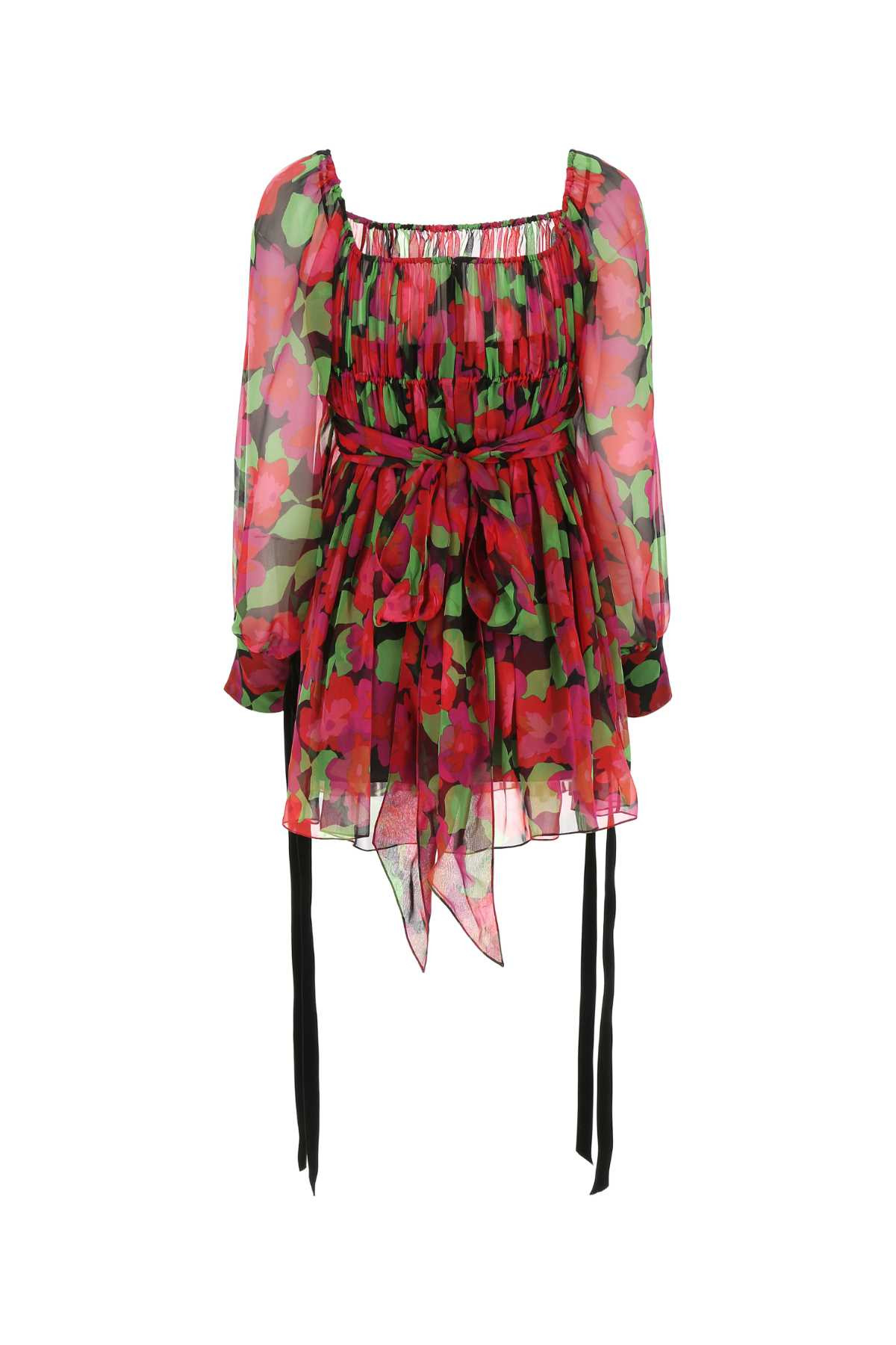 Saint Laurent Women Printed Silk Mini Dress - 2