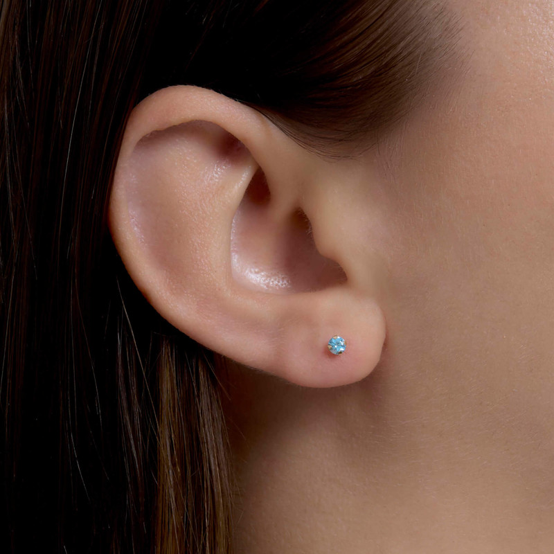 Tiny Birthstone Earrings 22