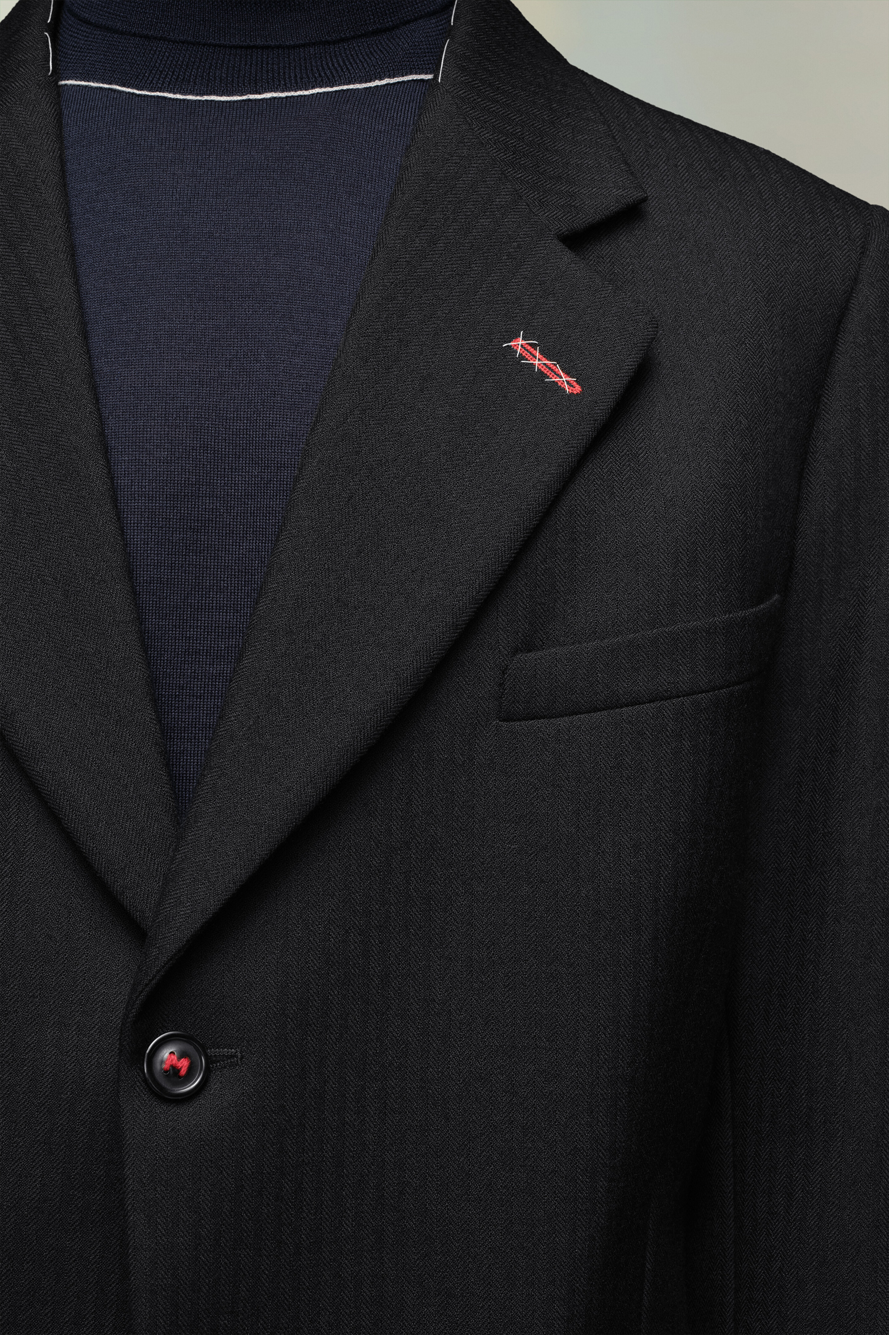 Herringbone wool jacket - 6