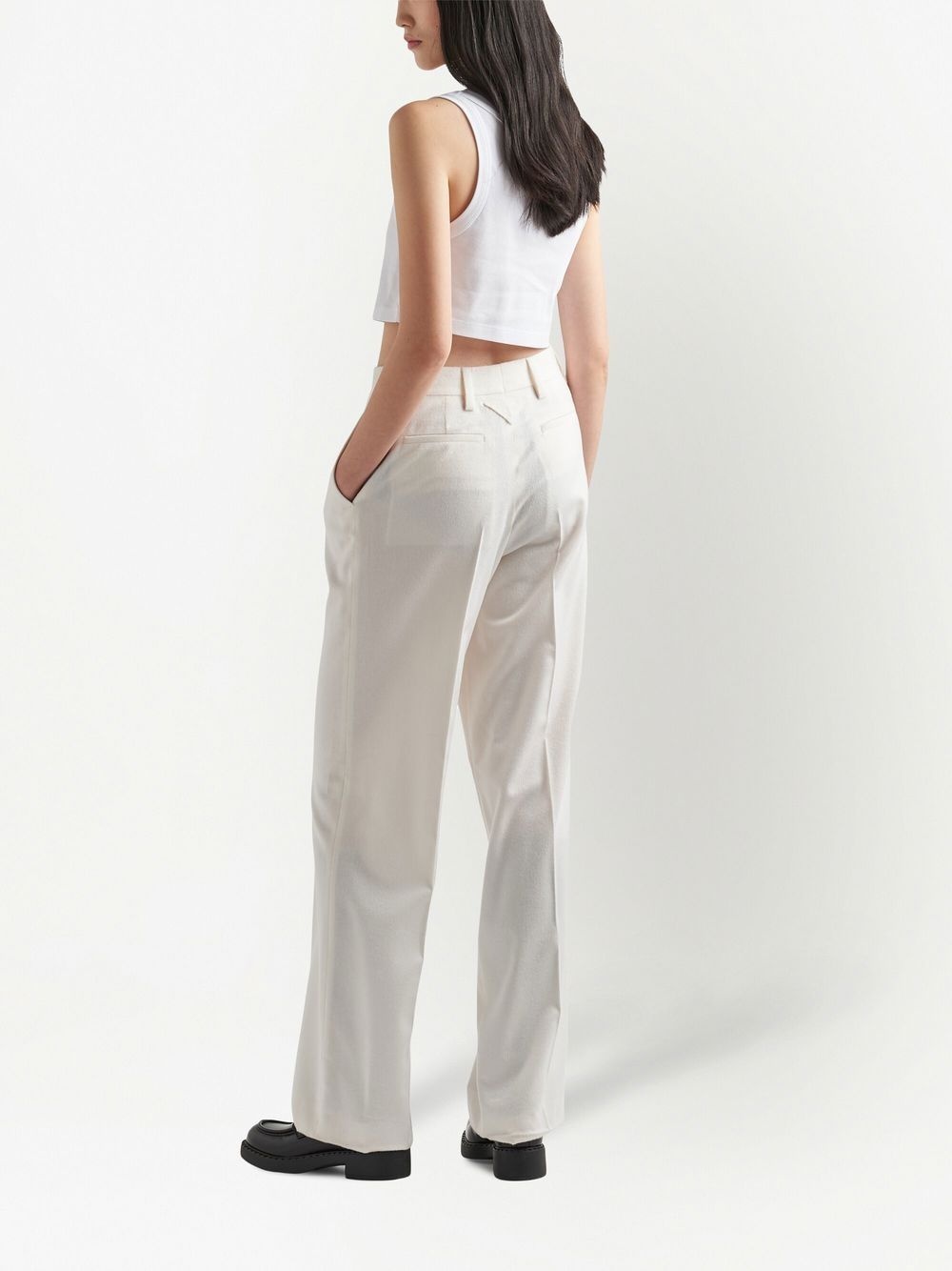 logo plaque crop top - 3