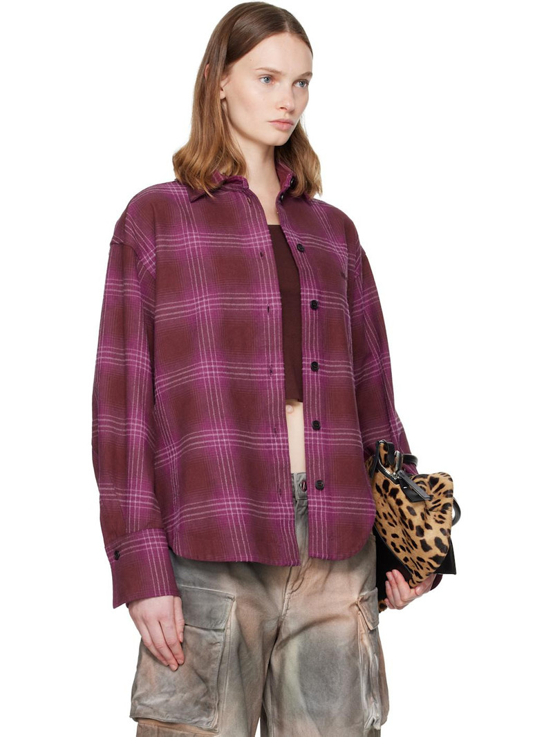 checked curved-hem shirt 2