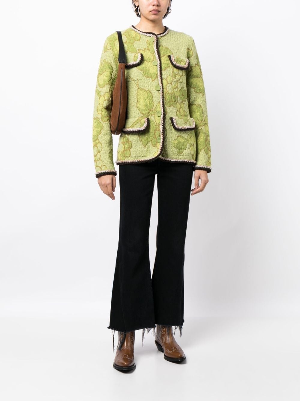 Classic button-up tweed jacket - 2