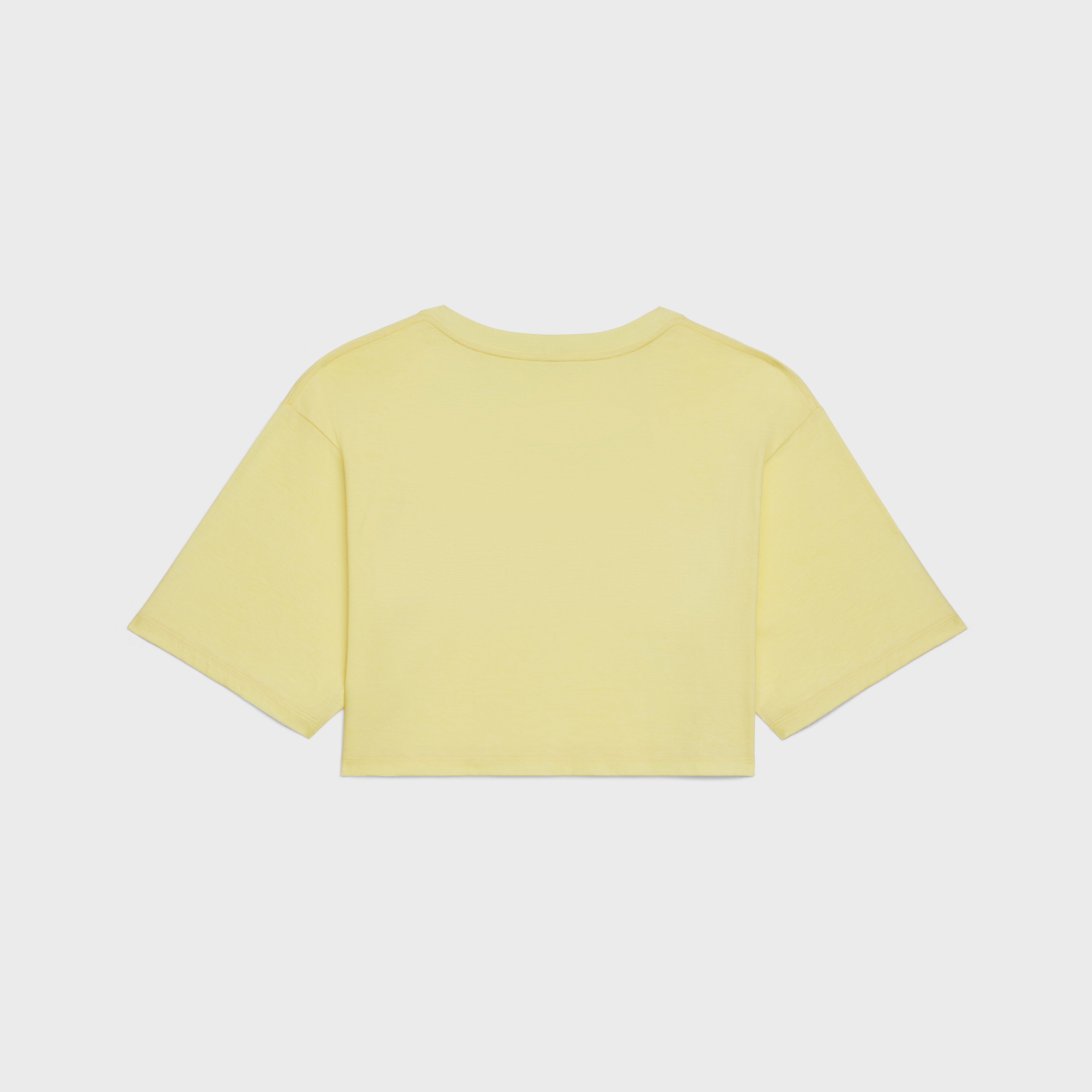 CELINE CROPPED COTTON JERSEY T-SHIRT - 2