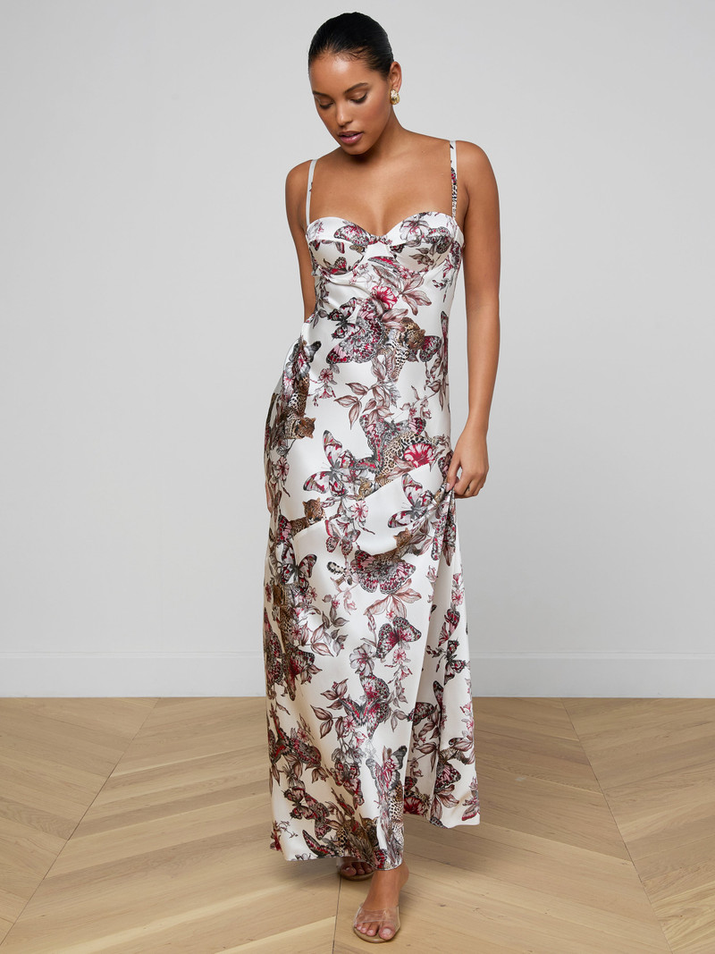 L'AGENCE Sayla Silk Gown outlook