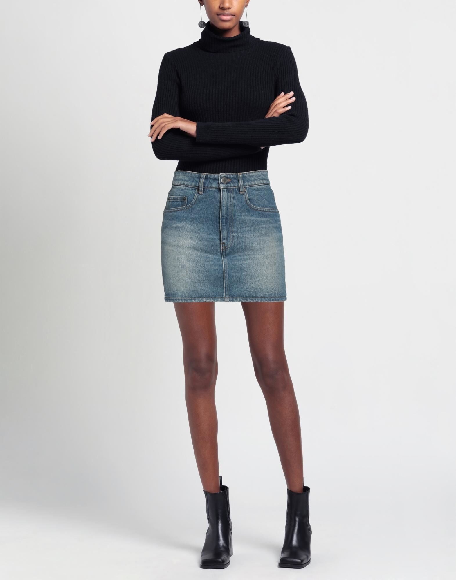 Blue Women's Denim Skirt - 2