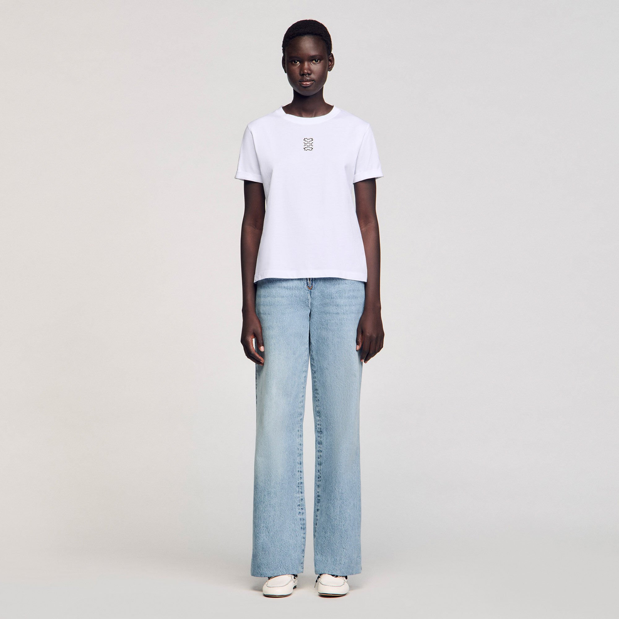 COTTON T-SHIRT WITH EMBROIDERY - 2
