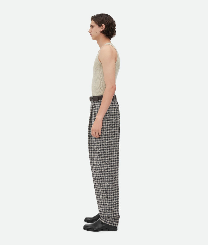 Bottega Veneta Boucle Gingham Wool Trousers outlook