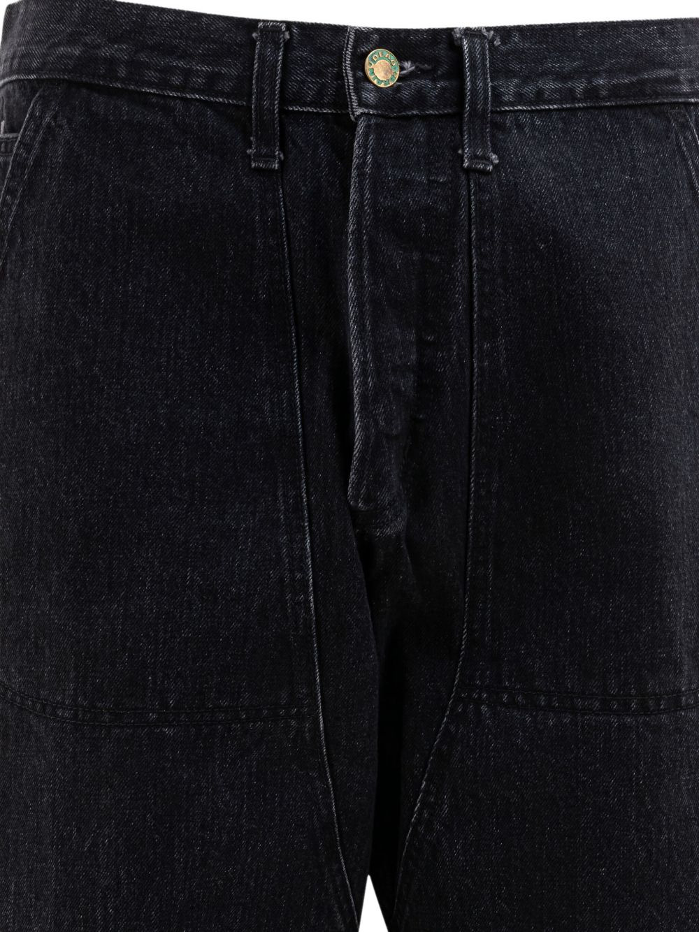 panelled-design jeans - 4