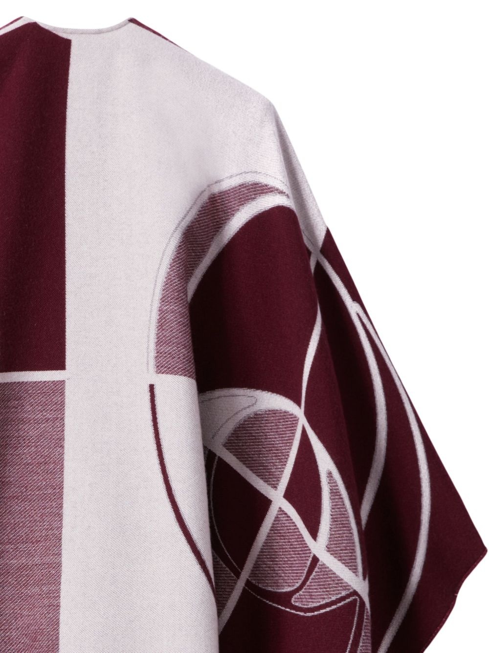 logo-print cape - 5
