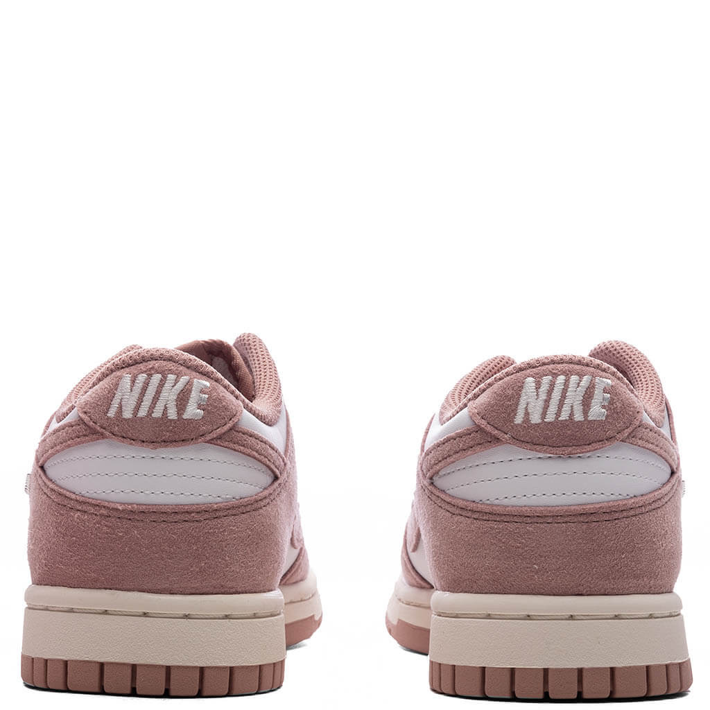 WOMEN'S DUNK LOW 'ROSE WHISPER' - WHITE/PARTICLE PINK/SAIL/METALLIC SILVER - 4