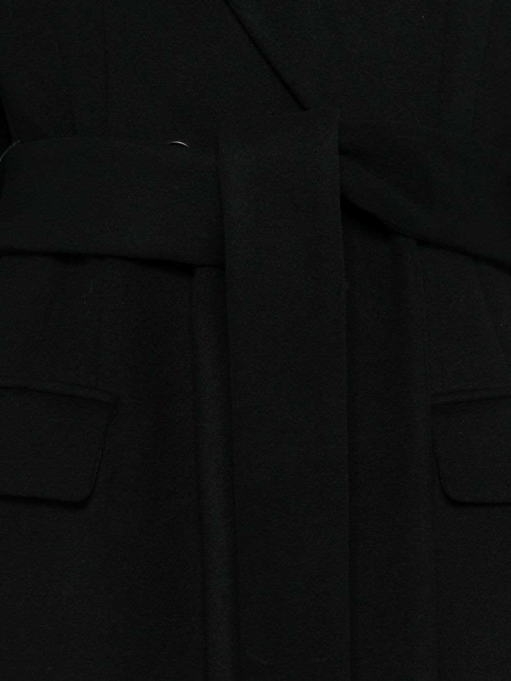 belted notched coat - 3