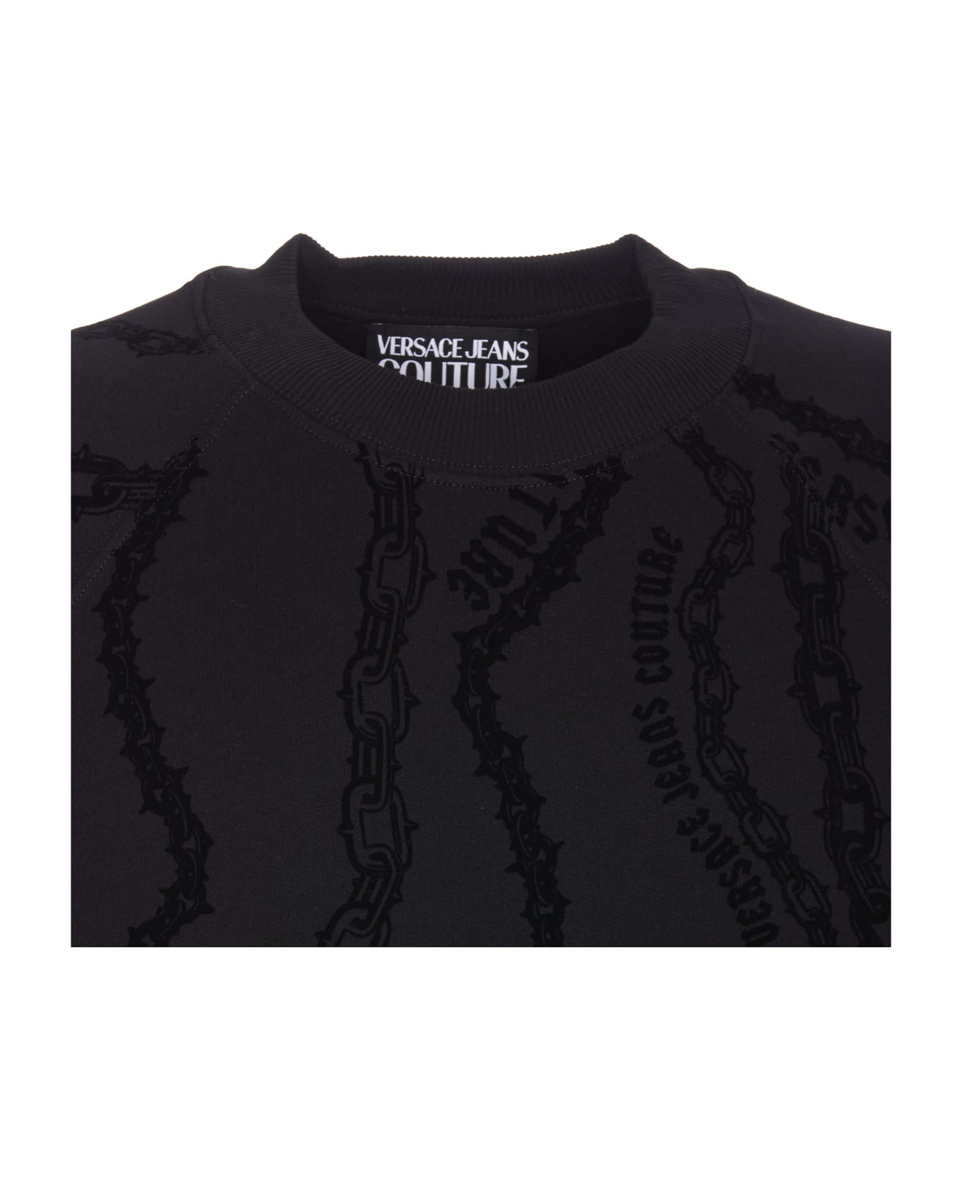 VERSACE｜ (STRIPES RELAXED-FIT SWEATSHIRT (77GAI3X0 FS16 VERSACE JEANS COUTURE Stripes Relaxed Fit Sweatshirt
