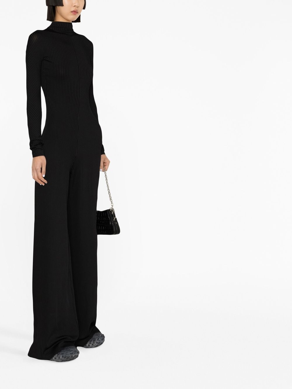 ribbed-knit jumpsuit - 3