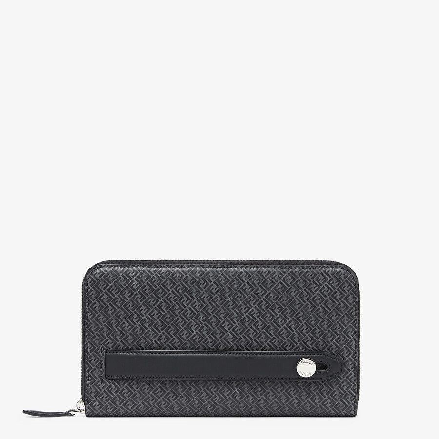 Black leather wallet - 1