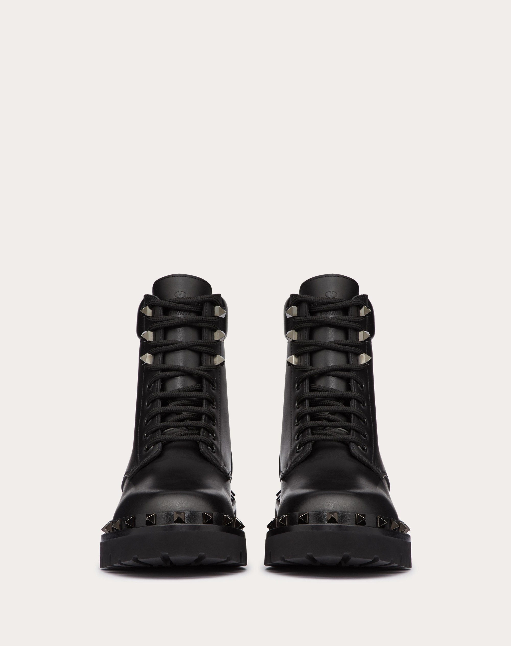 ROCKSTUD CALFSKIN COMBAT BOOT WITH MATCHING STUDS 50MM - 4