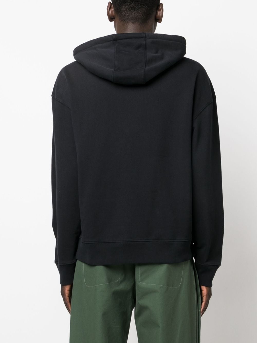 fox-motif cotton hoodie - 4
