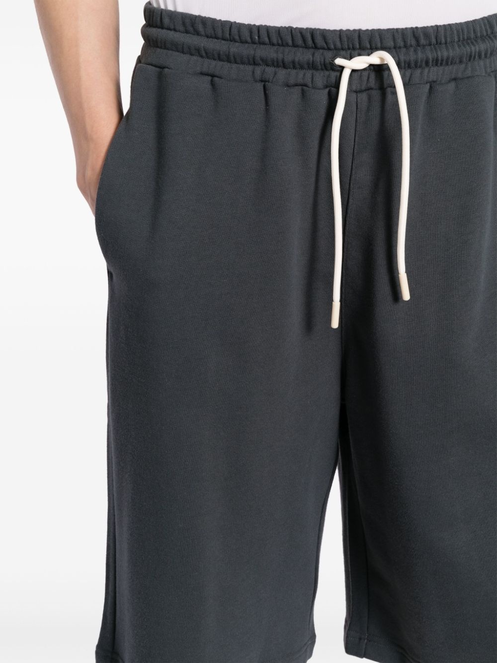 drawstring track shorts - 6