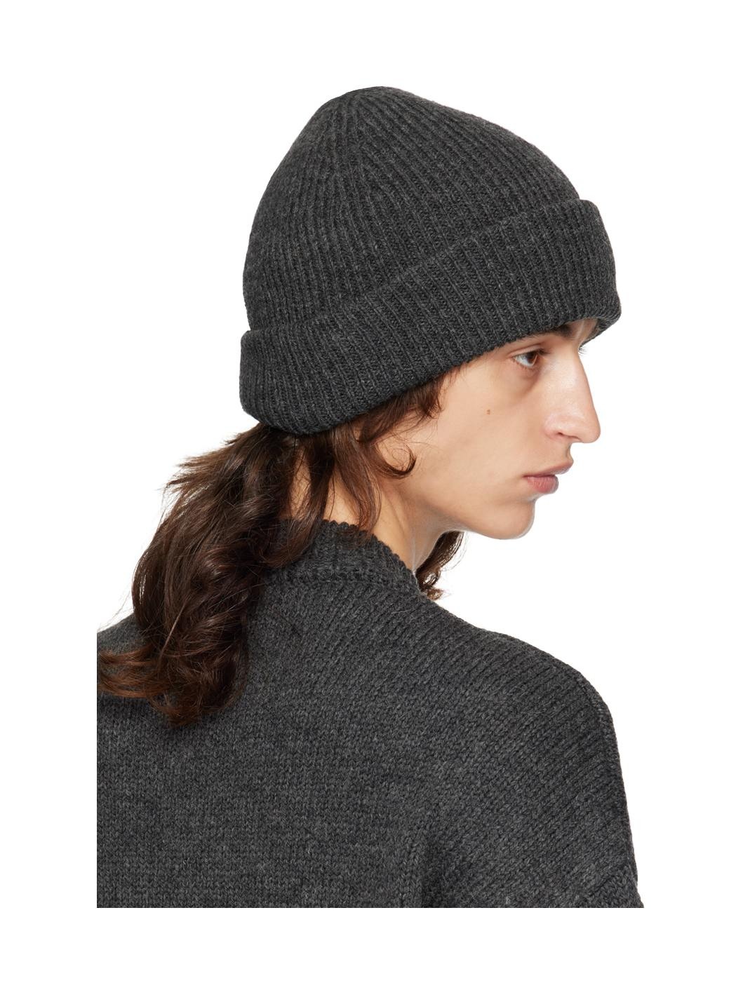 Our Legacy Gray Stately Wool Beanie | ssense | REVERSIBLE