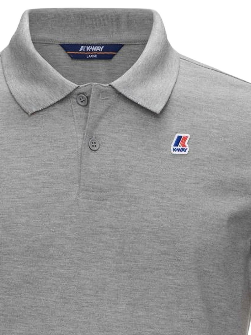 K-WAY sleeve-detail polo shirt outlook
