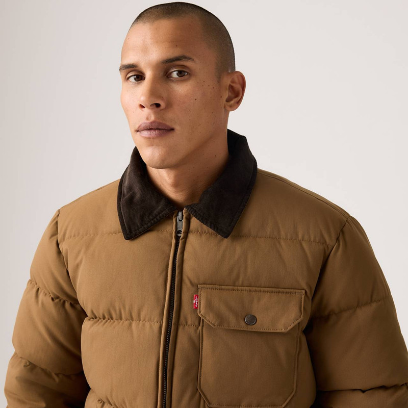 Levi's QUILTED DEPOT JACKET WITH CORDUROY COLLAR outlook