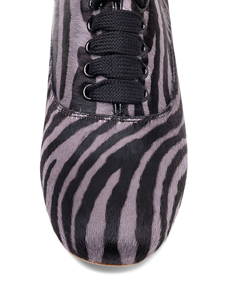 zebra-print leather loafers 3
