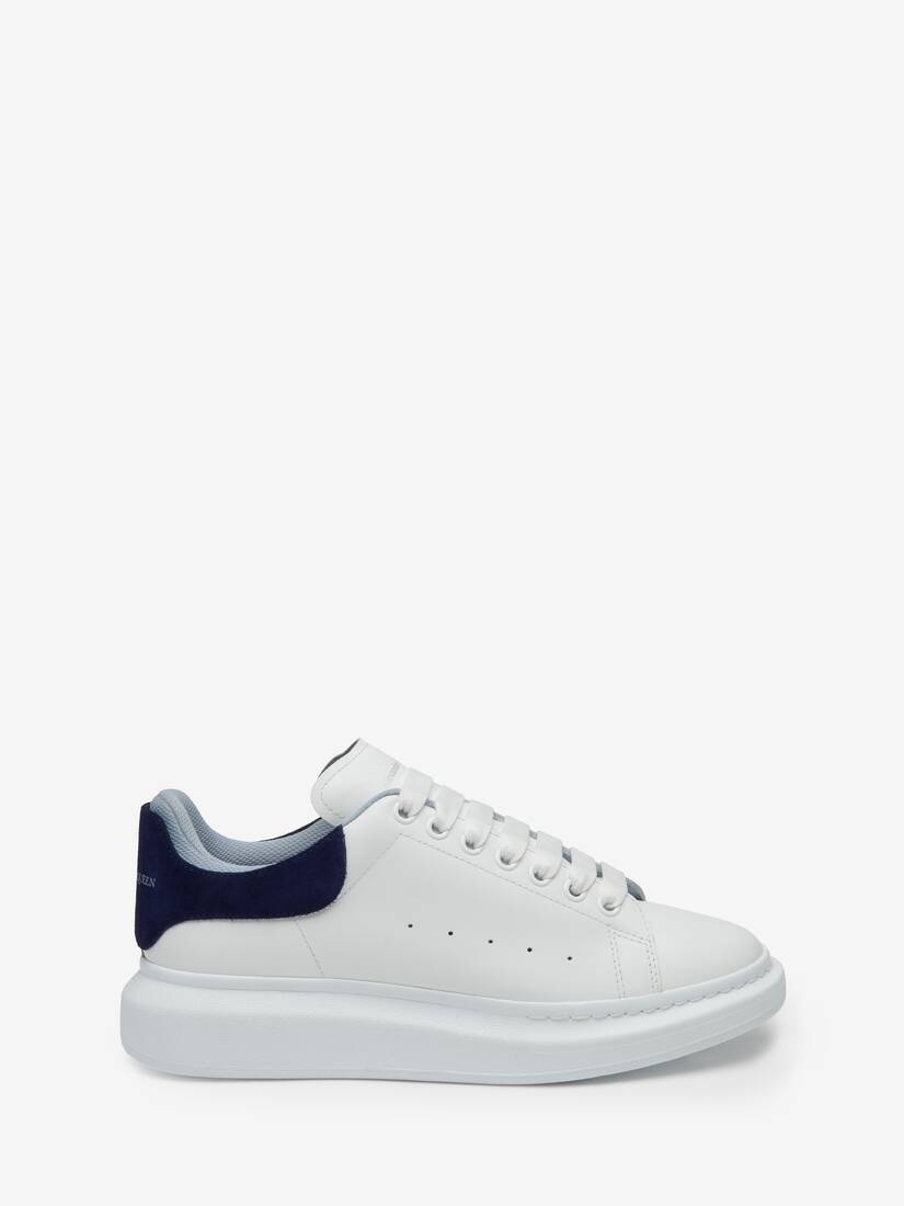 Men's Oversized Sneaker in White/navy/light Blue - 1