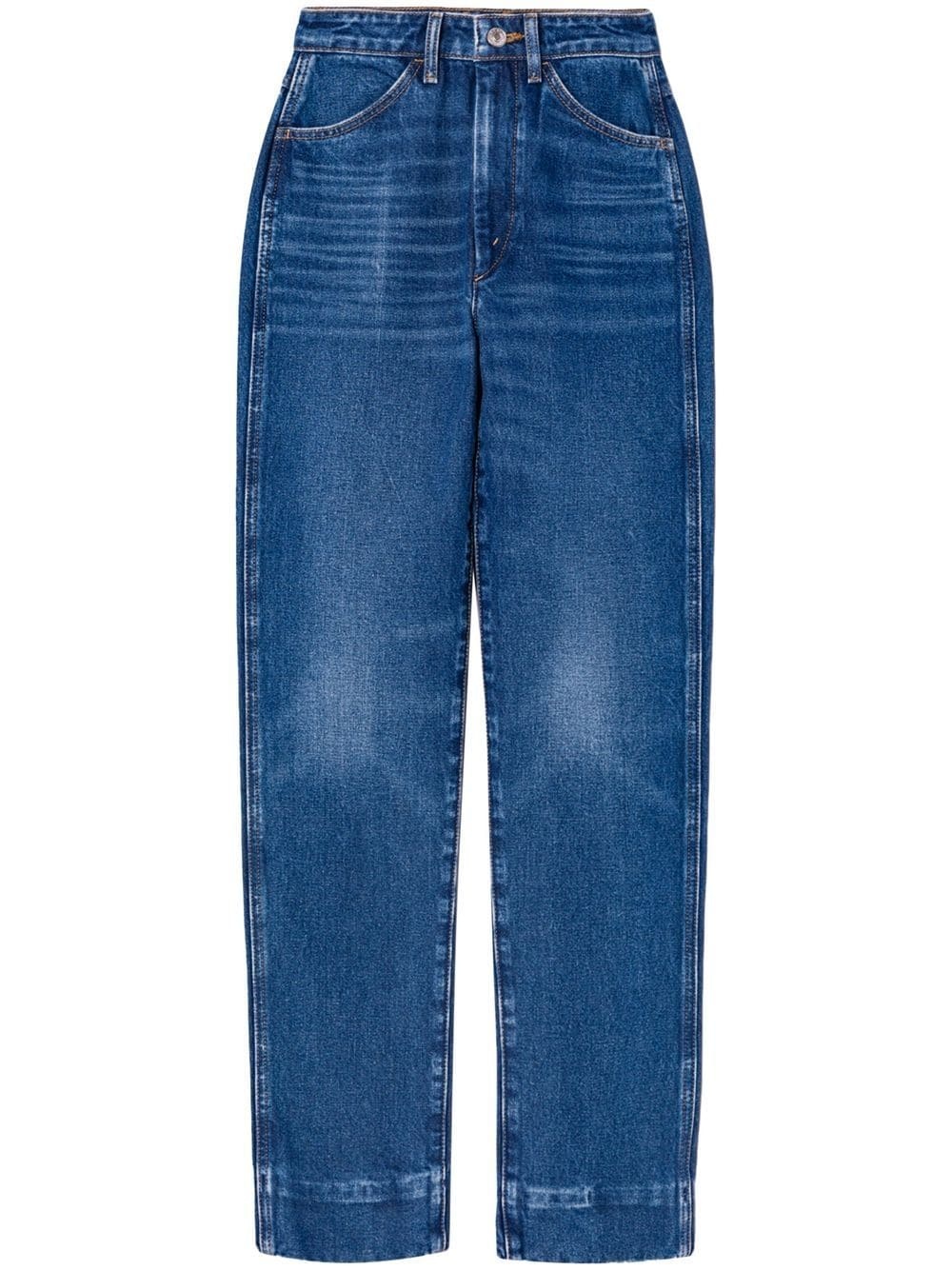 70s straight-leg mid-rise jeans - 1