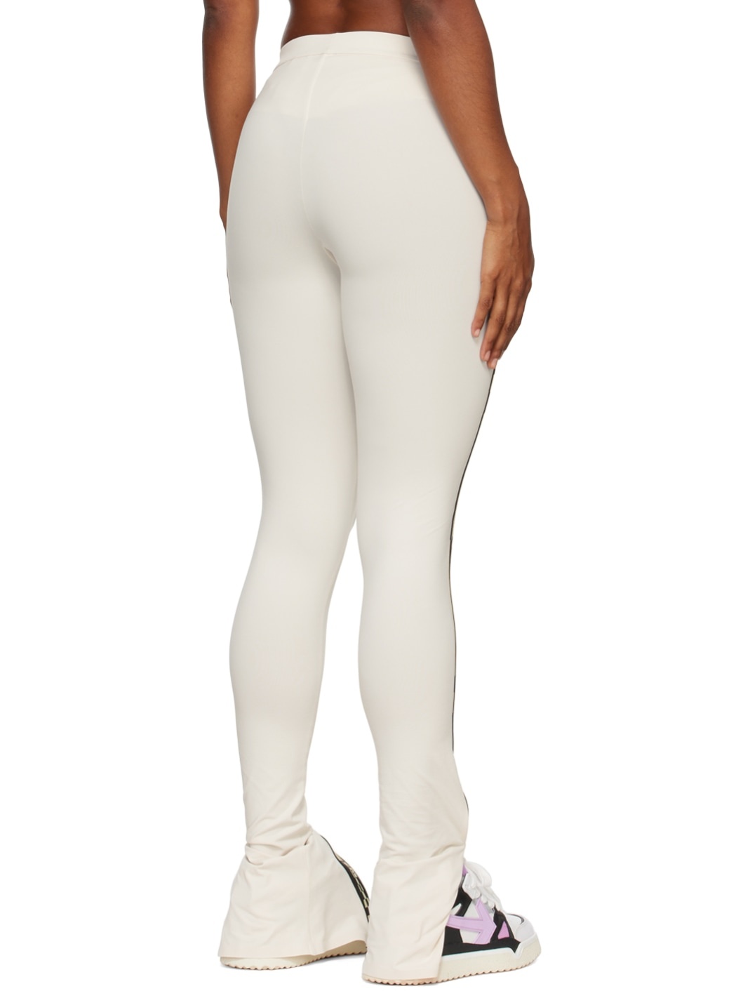 Beige Vented Leggings - 3