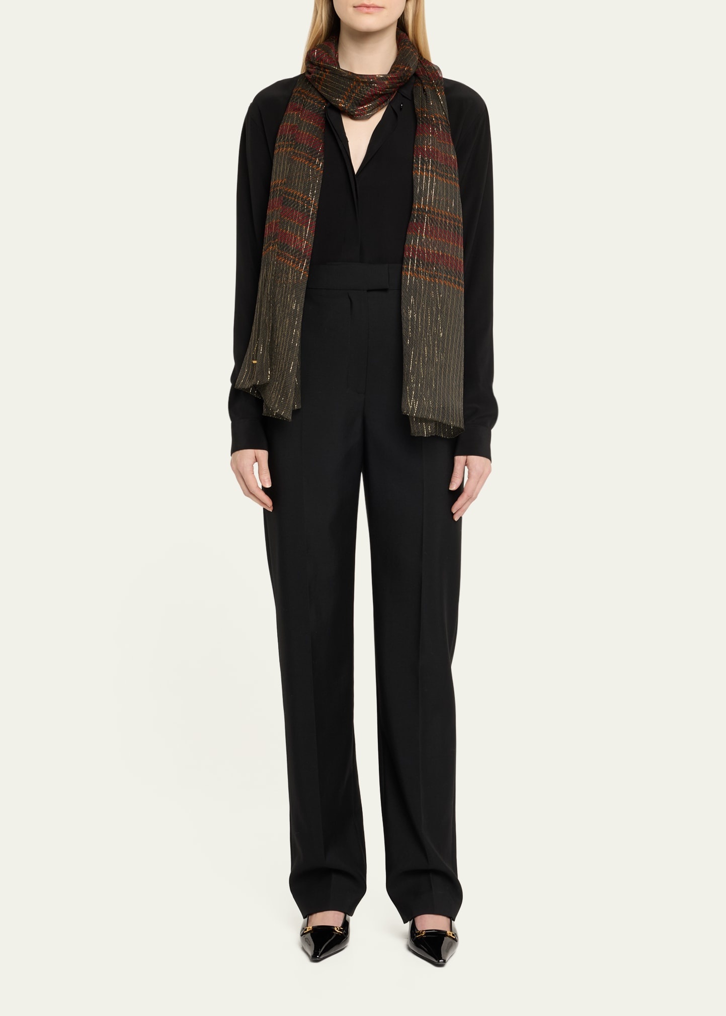Gipsy Stripes Silk Scarf - 2