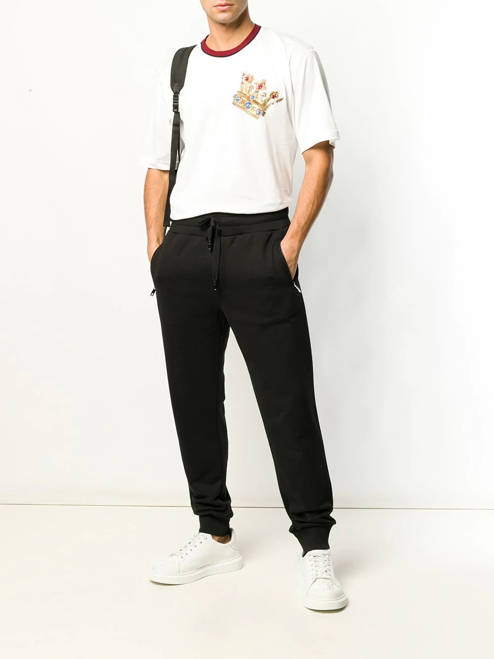 logo plaque track trousers - 2