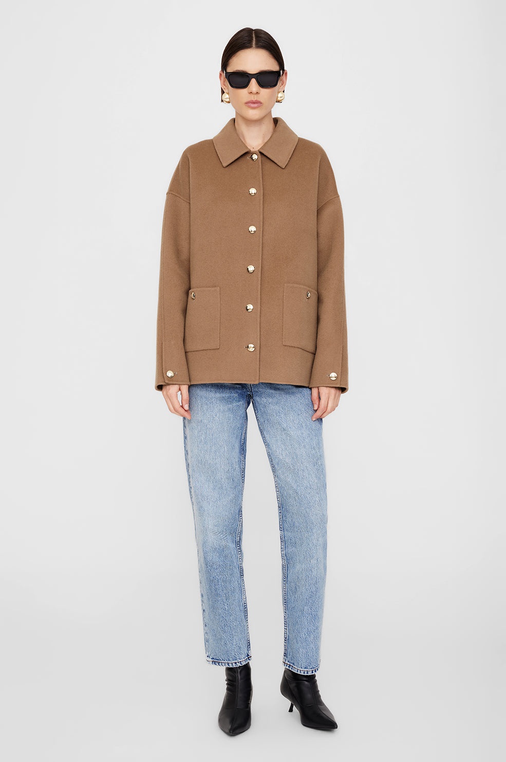 Luca Jacket - Camel Cashmere Blend - 5