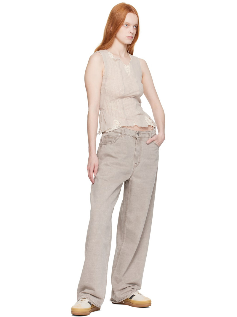 adidas Originals Beige & Black Gazelle Bold Sneakers outlook