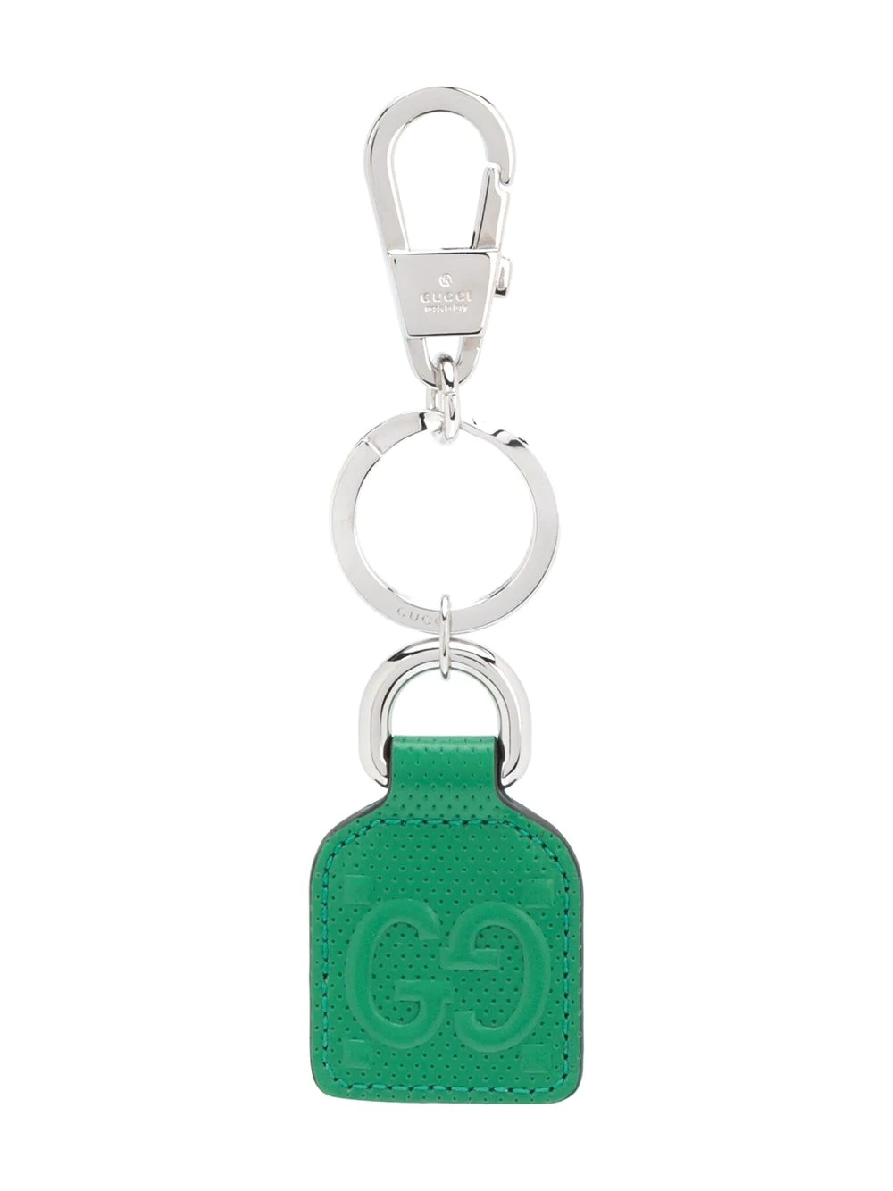 Double G leather keyring - 1