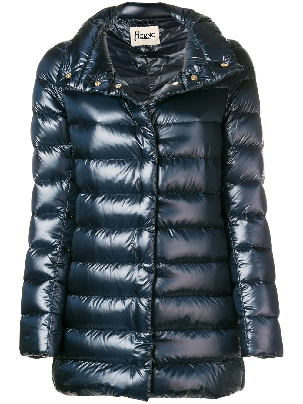 funnel-neck padded jacket - 1