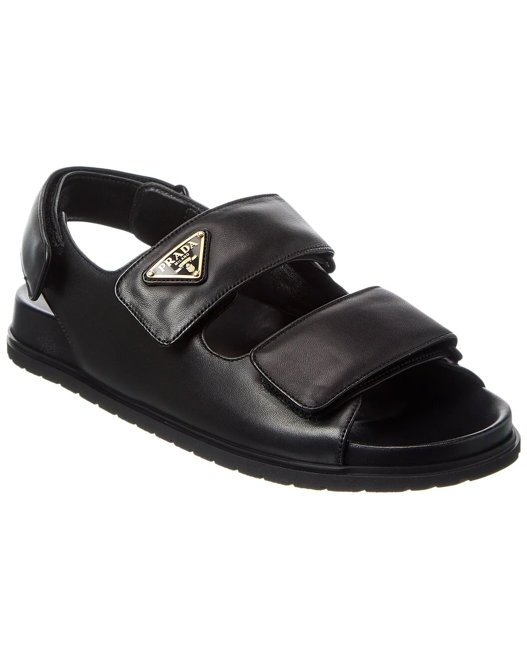 Prada Logo Leather Sandal - 1