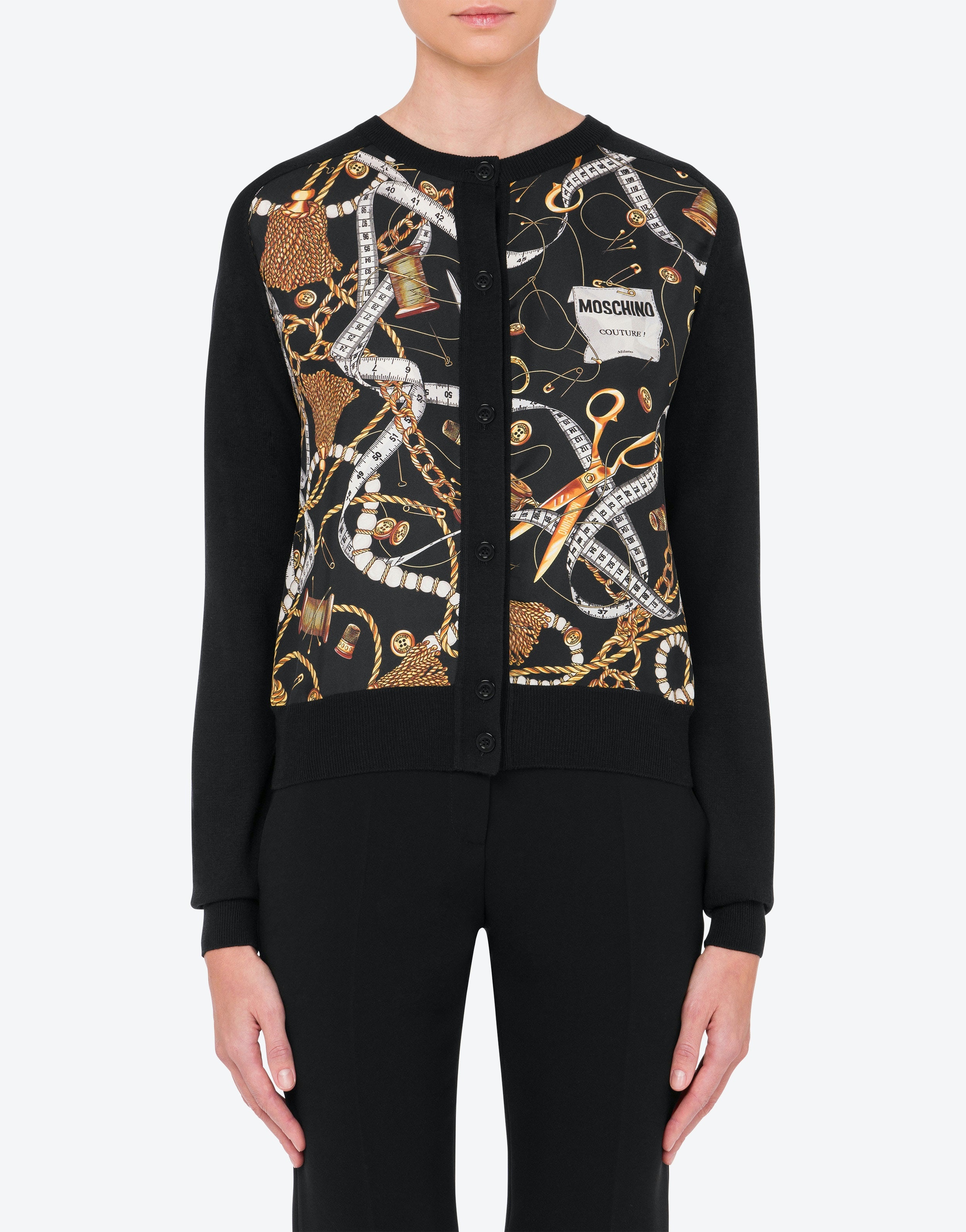 ALLOVER SARTORIAL WOOL CARDIGAN - 2