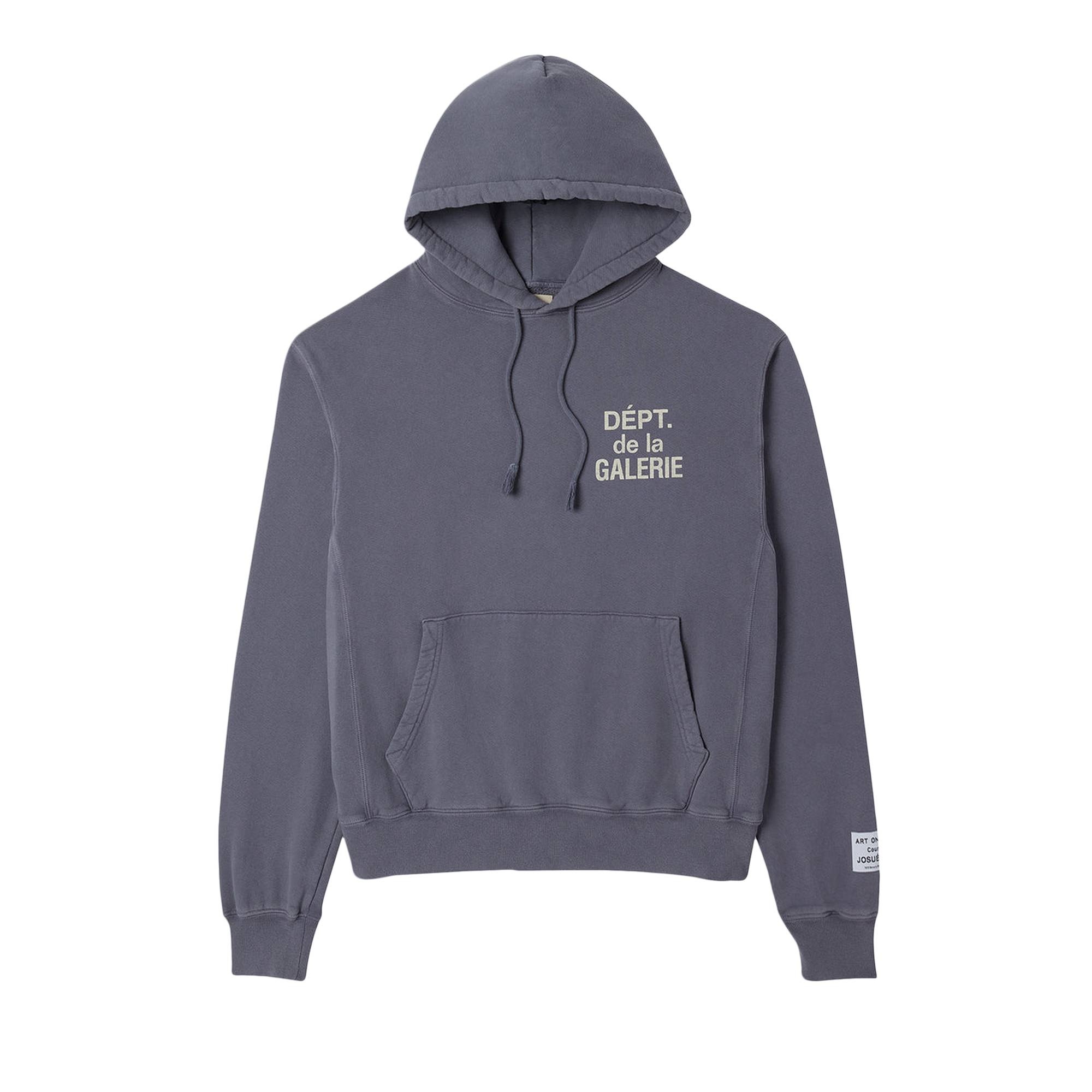 Gallery Dept. French Logo Vintage Hoodie 'Vintage Washed Navy' - 1