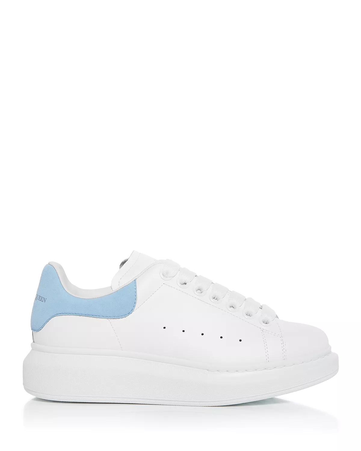 Women's Oversized Suede Heel Detail Sneakers - 3