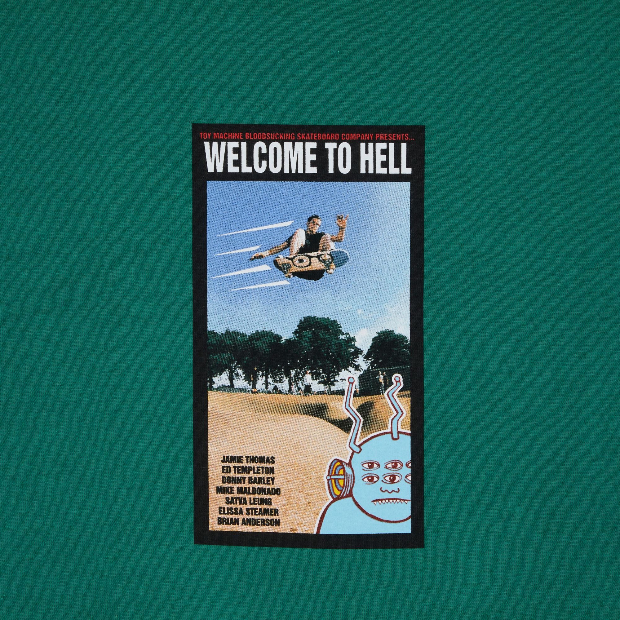 【Supreme x ToyMachine】Welcome To Hell T-Shirt★Light Pine Supreme Supreme x Toy Machine Welcome To Hell Tee 'Light
