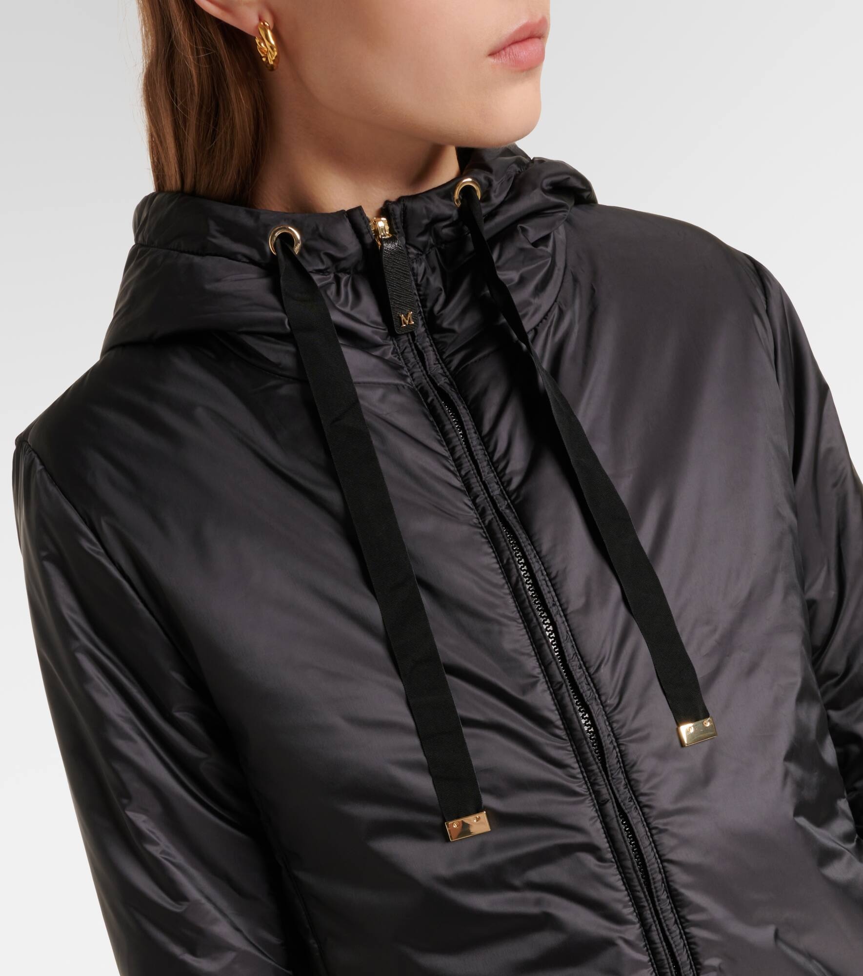 Greenh coated canvas rain jacket - 4