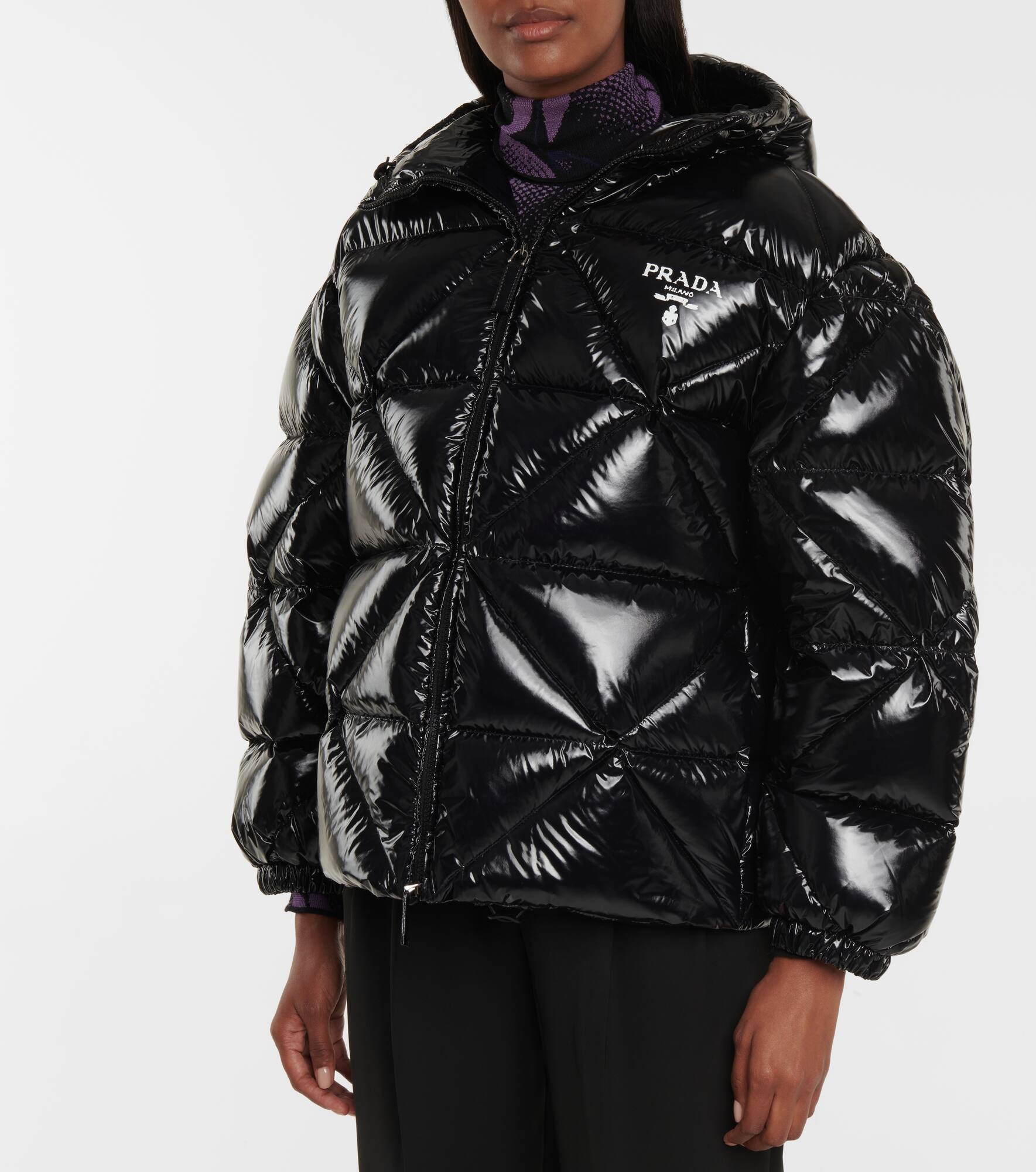 Quilted down jacket - 4