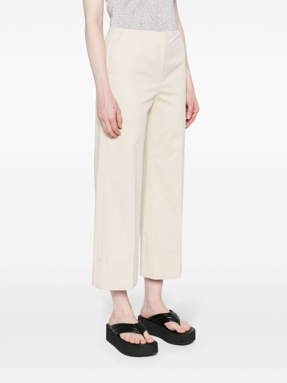 mid-rise cropped trousers - 3