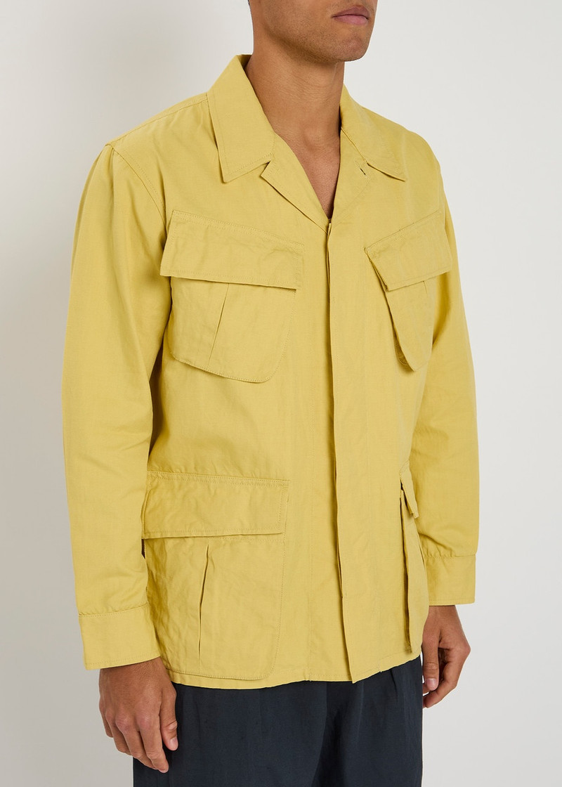 Universal Works Universal Works Jungle Linen-blend Overshirt Jacket outlook