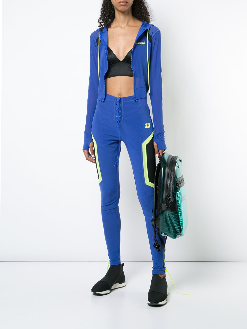 mesh track pants - 2