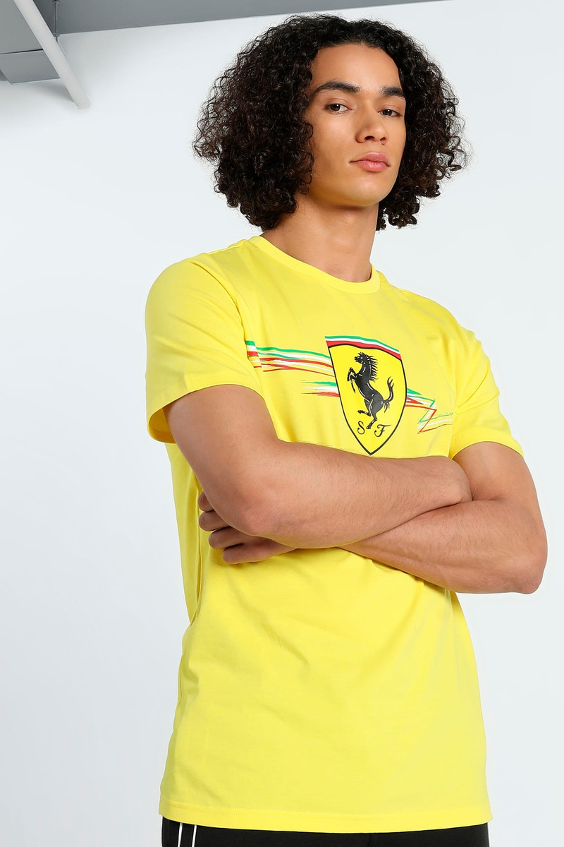 PUMA Scuderia Ferrari Race Big Shield Men's Tee outlook