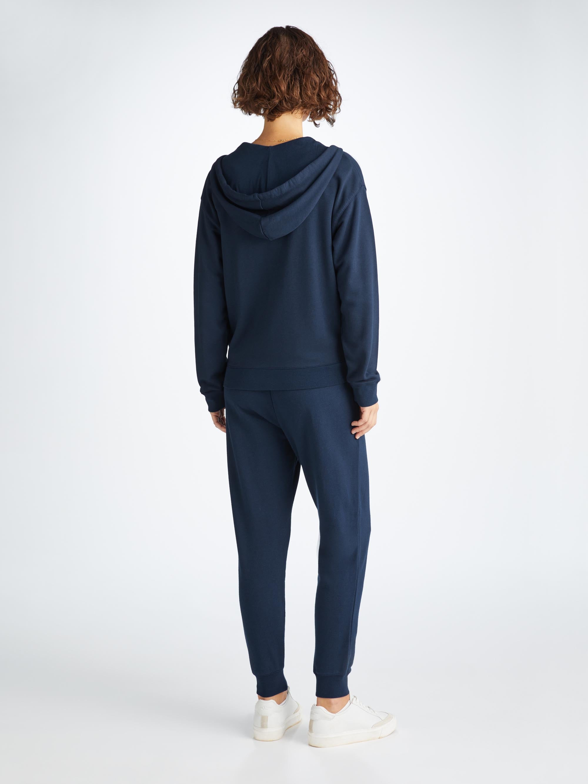 Women's Hoodie Quinn Cotton Modal Navy - 4