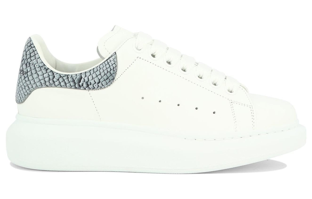 (WMNS) Alexander McQueen Oversized Shoes 'White Ice Snake' 718139WIE838857 - 2