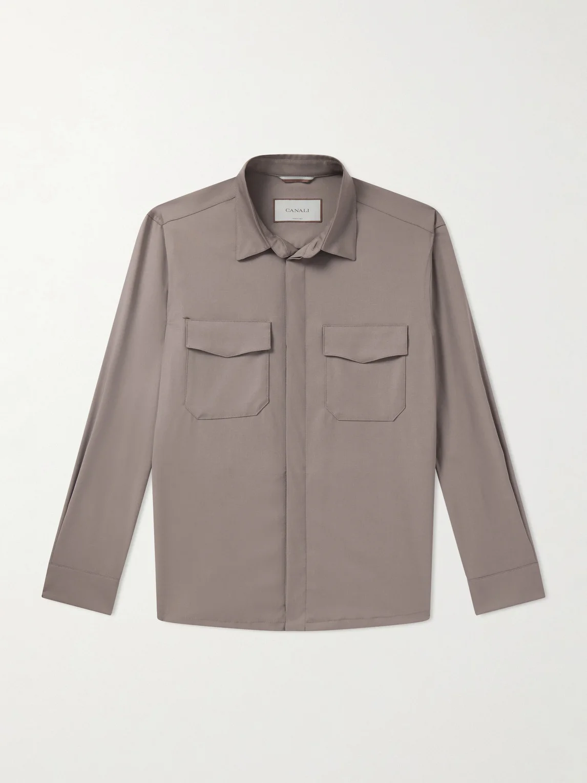 Wool-Blend Overshirt - 1
