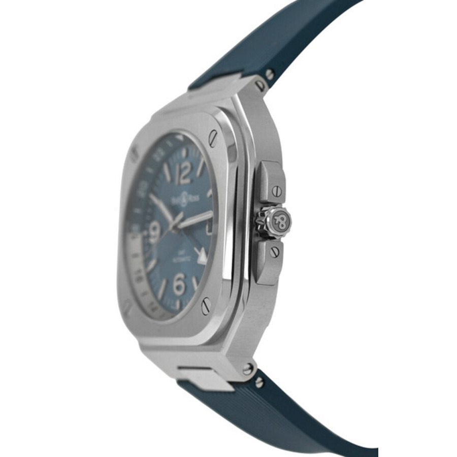 Bell And Ross - Pre-owned Bell and Ross Gmt Sky Blue Automatic Blue Dial Men's Watch BR-05 - 2