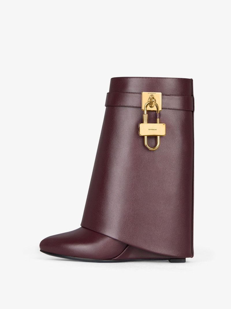 SHARK LOCK ANKLE BOOTS IN LEATHER 4